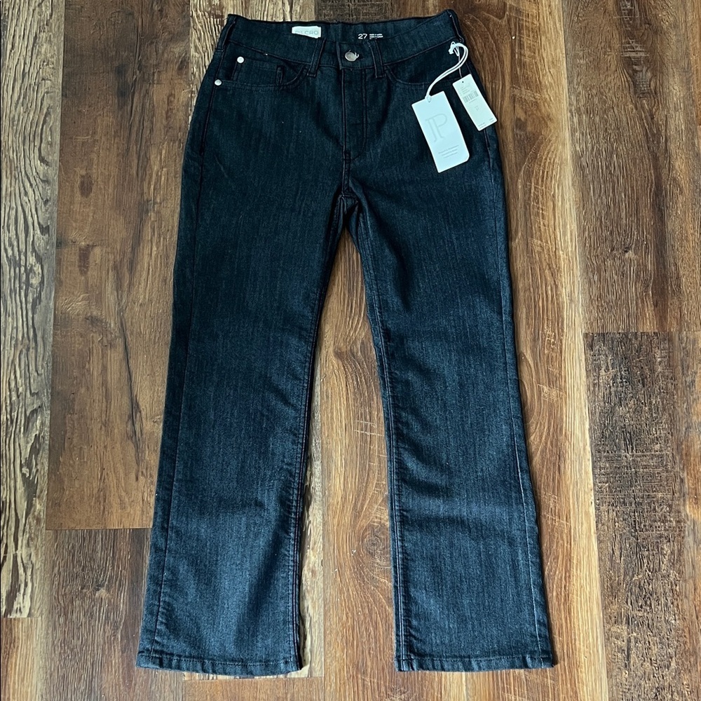 Pilcro Straight Leg Jeans in Dark Indigo/Black